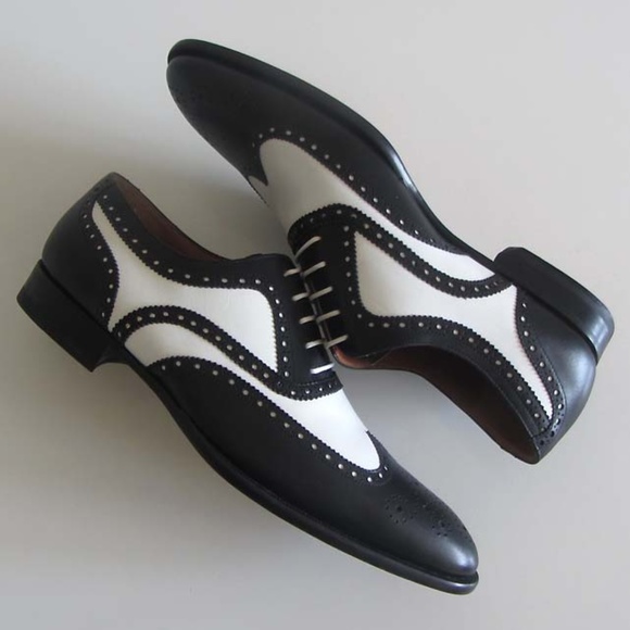 new MAGNANNI wingtip brogue spectator shoes 8.5 M main image 5